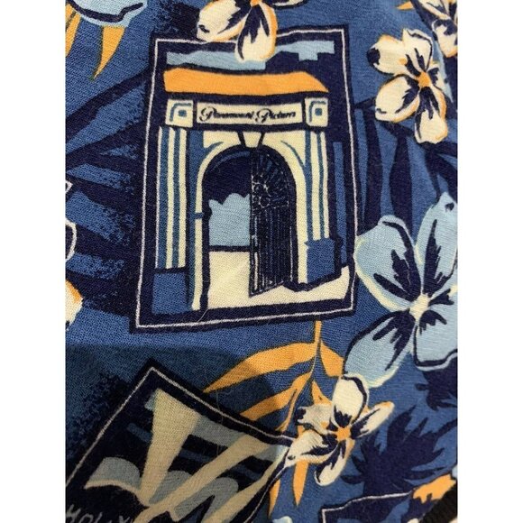 Vintage PARAMOUNT PICTURES Single Stitch Hawaiian Shirt Movie Biz Collectible - Picture 8 of 10